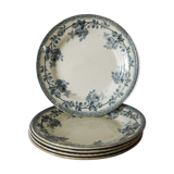 Lot of old 5 flowered plates
