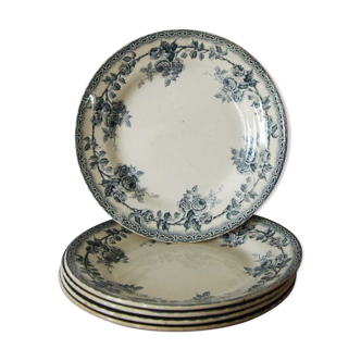Lot of old 5 flowered plates