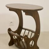 Table d'appoint et son porte-revues