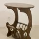 Wooden living room coffee table with magazine storage rack. Ref MIA