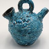 Blue vintage ceramic vase