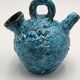 Blue vintage ceramic vase