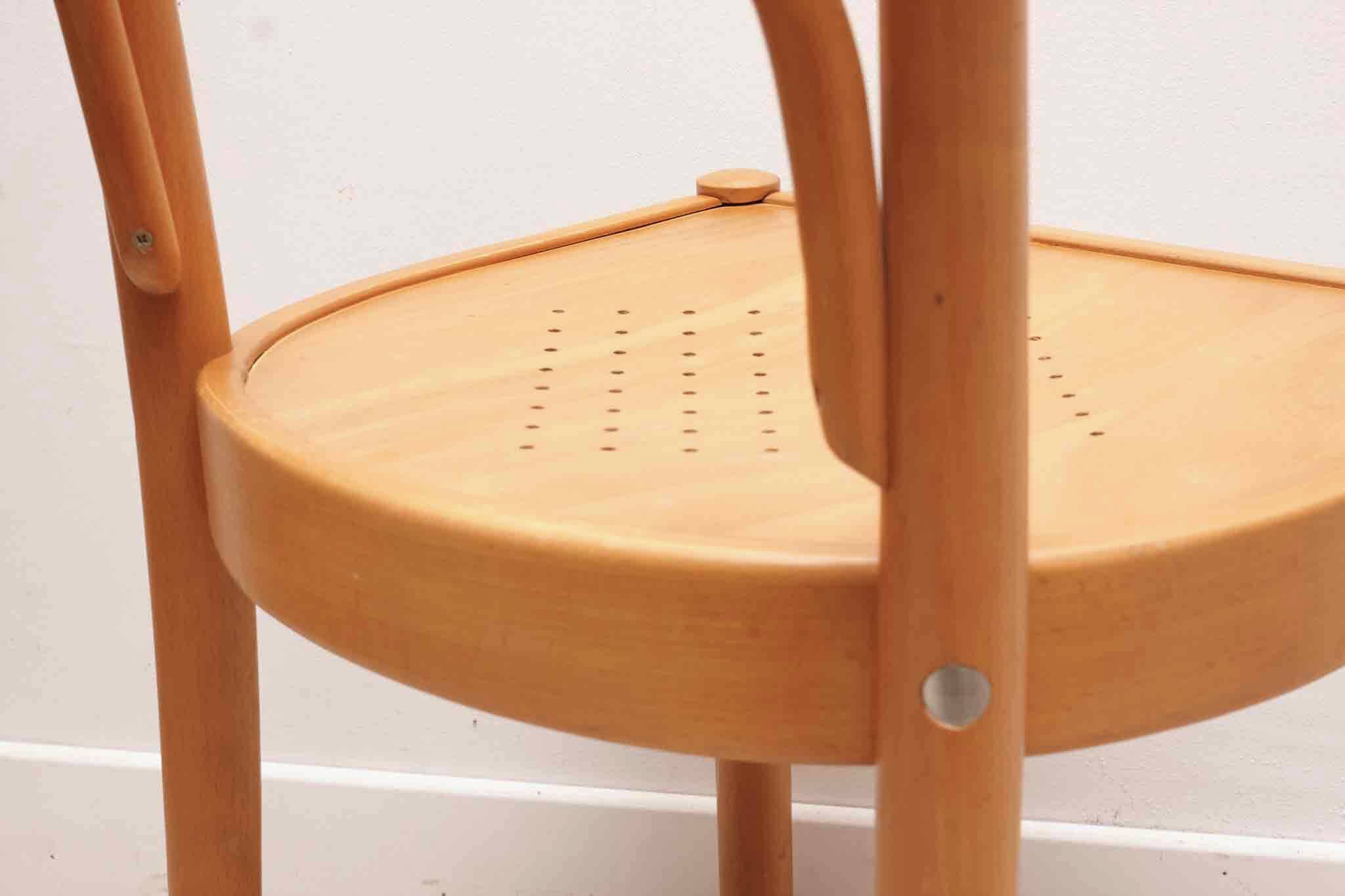 Vintage bistro chair in beech stain