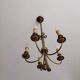 chandelier 5 branches brass