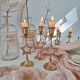 Brass star candlestick