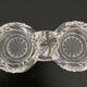 Crystal effect molded glass salter