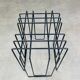 Black metal magazine rack by Willy Glaeser for TMP, 1980s.