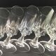 6 cut crystal flutes