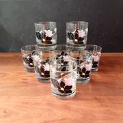 9 luminarc glasses model anaïs black rose vintage whisky glass