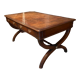 English mahogany desk early twentieth opening to two drawers