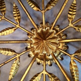 Golden wrought iron lamp