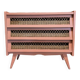 Commode bois et rotin