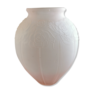 Vase art déco verre - rose