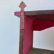 Wall spice shelf patinated wood vintage antique storage