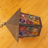 Pendant light, stained glass vestibule lantern