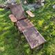 Transat chaise longue rotin