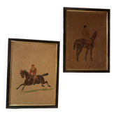 Pair of equestrian engravings