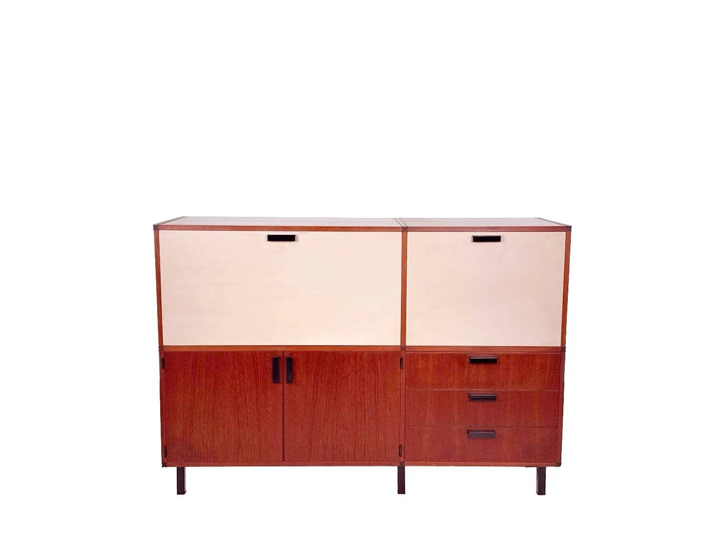 Vintage made to measure cabinet by Cees Braakman for Pastoe in teak - 1960s design