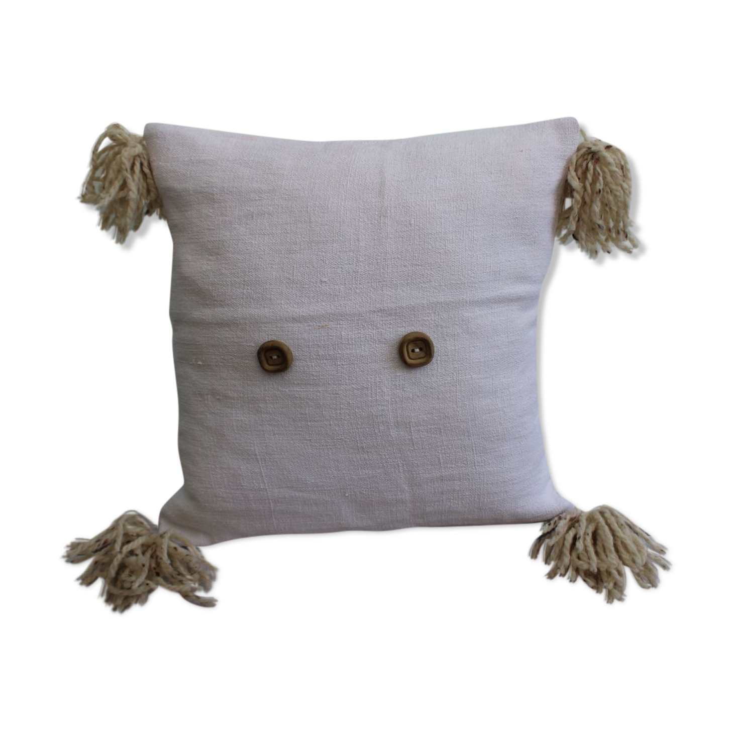 Linen and cotton cushion