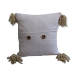 Linen and cotton cushion