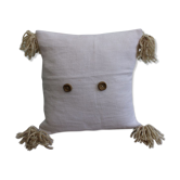 Coussin en lin et coton