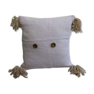 Coussin en lin et coton