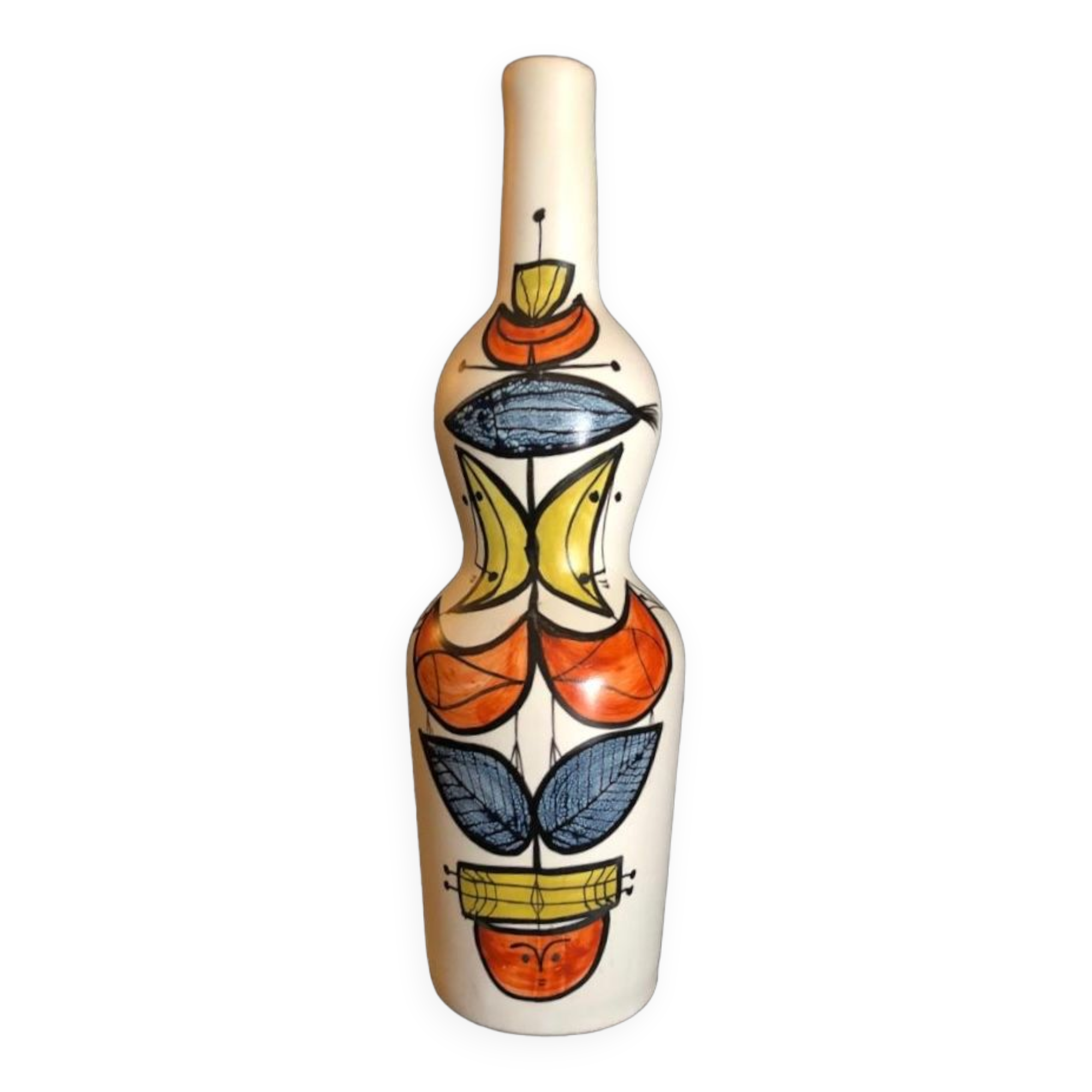 Large earthenware bottle by Roger Capron Vallauris