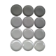 Set of 12 flat plates