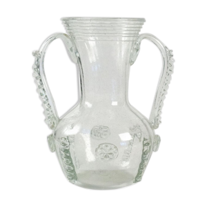 Vase en verre de normandie, Rouen, France, 19ème siècle