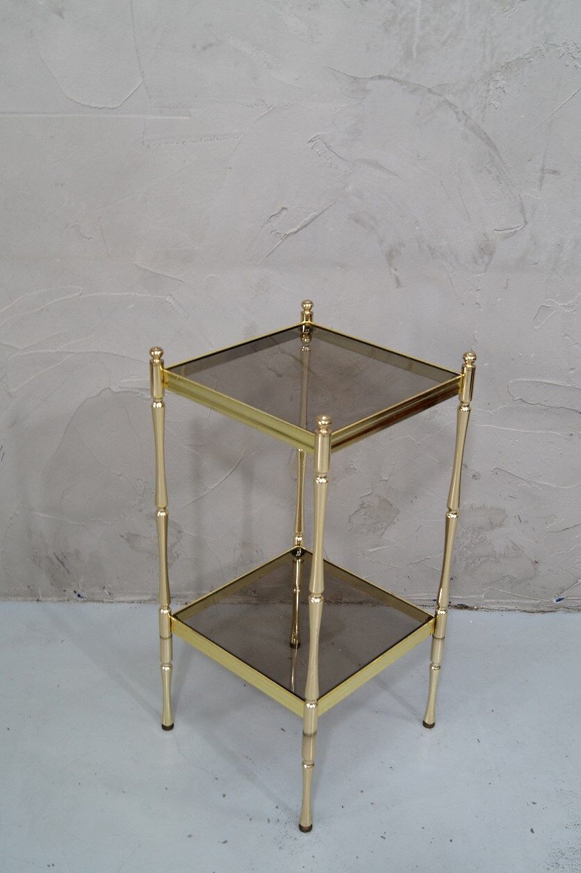 Hollywood Regency Italian brass etagere, 1970s