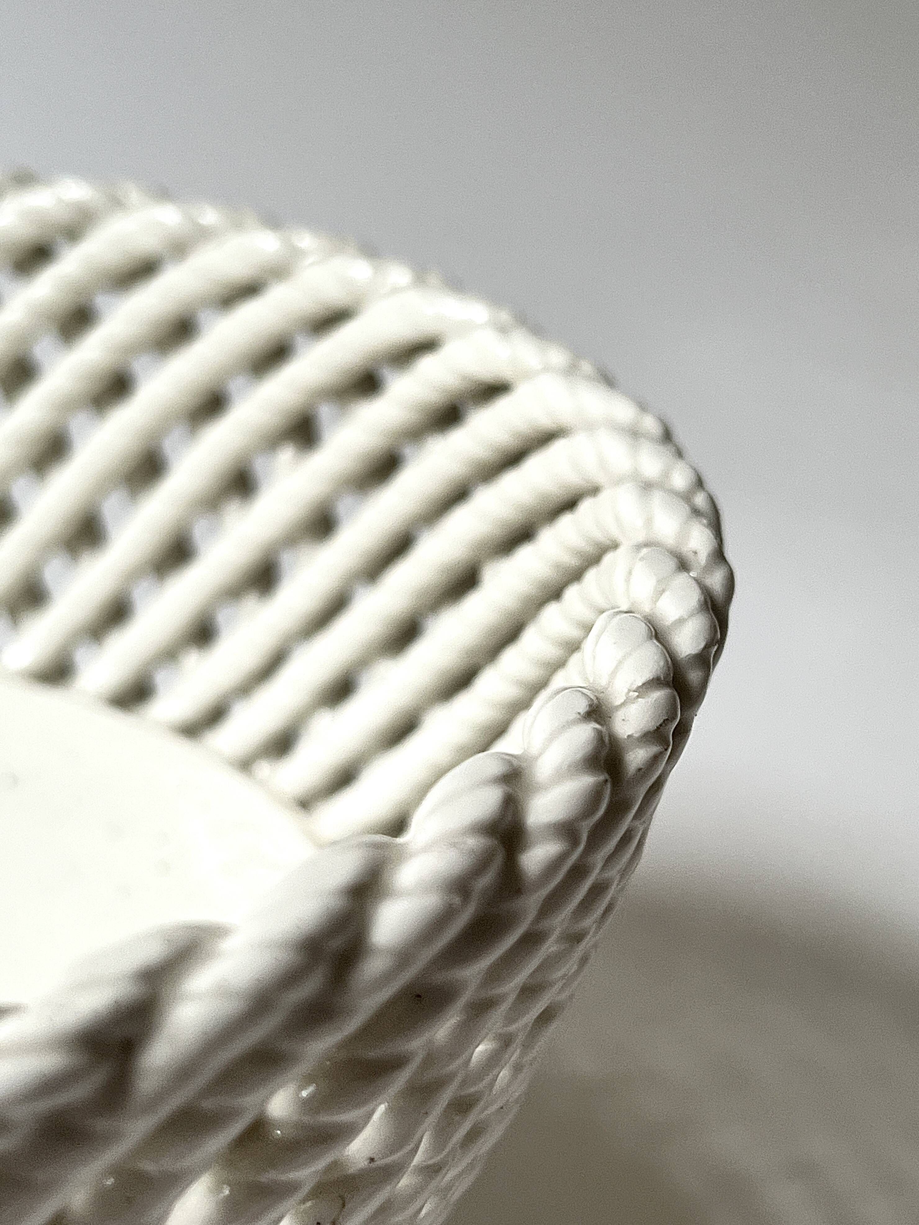 handwoven ceramic bowl/table centrepiece, Italy circa 1970