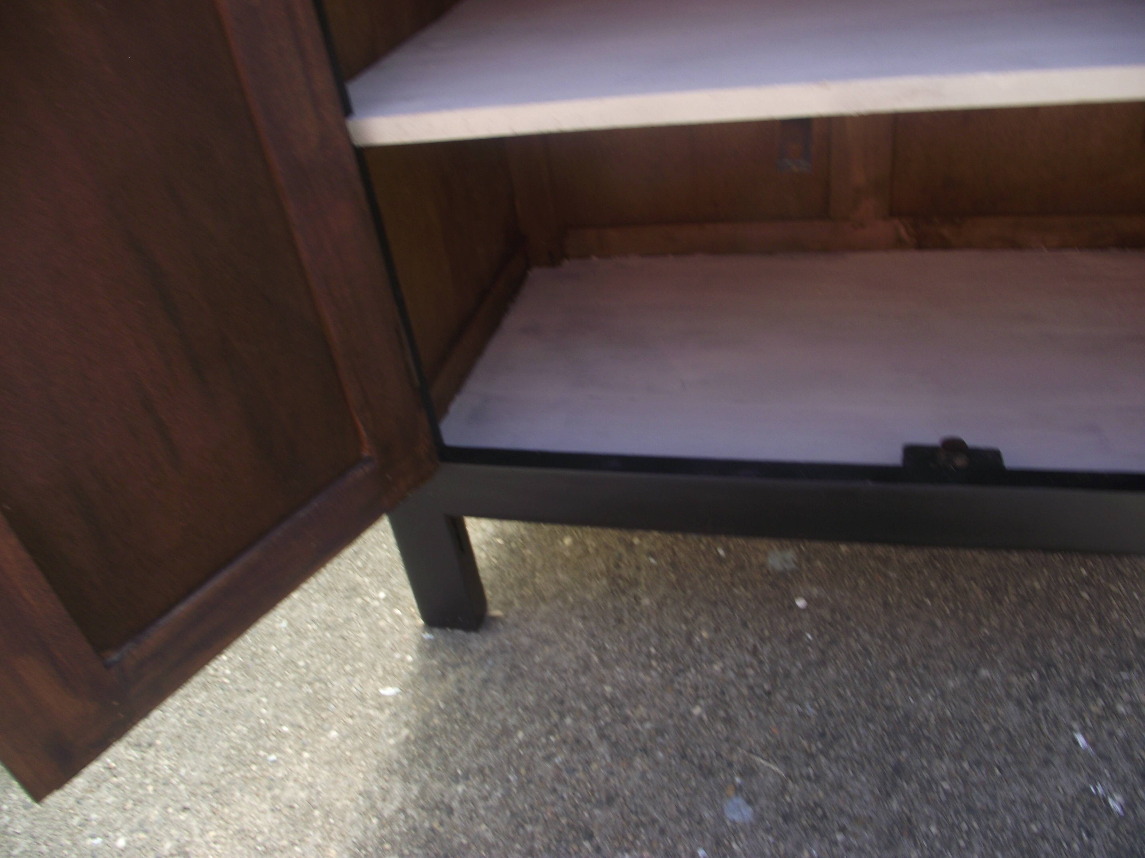 Parisian buffet painted in black from the 50s