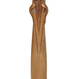 Large art-nouveau letter opener in patinated bronze signed ferlet adolphe-auguste founder barbédienne f