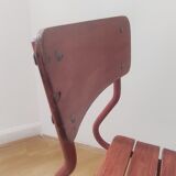 Vintage wooden school desk