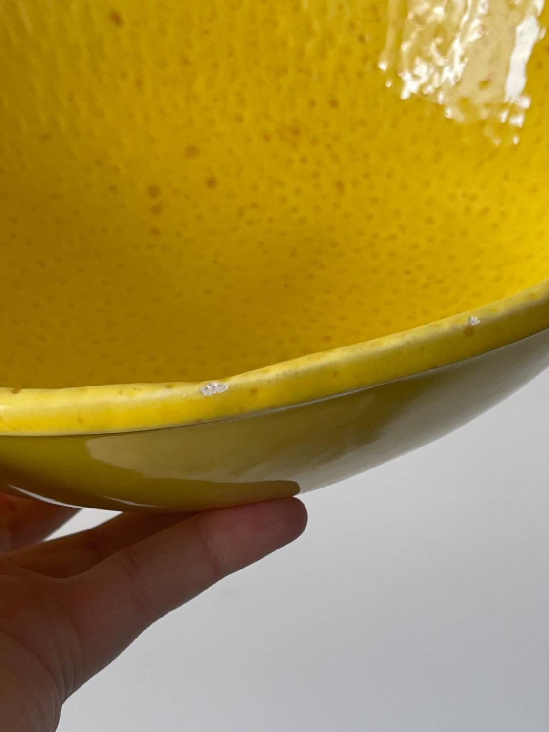 Ceramic dish/bowl in the shape of a lemon fruit and its decorative leaf