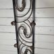Art deco wrought iron coat rack from the 1930s
