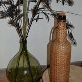 Braided rattan/wicker bottle