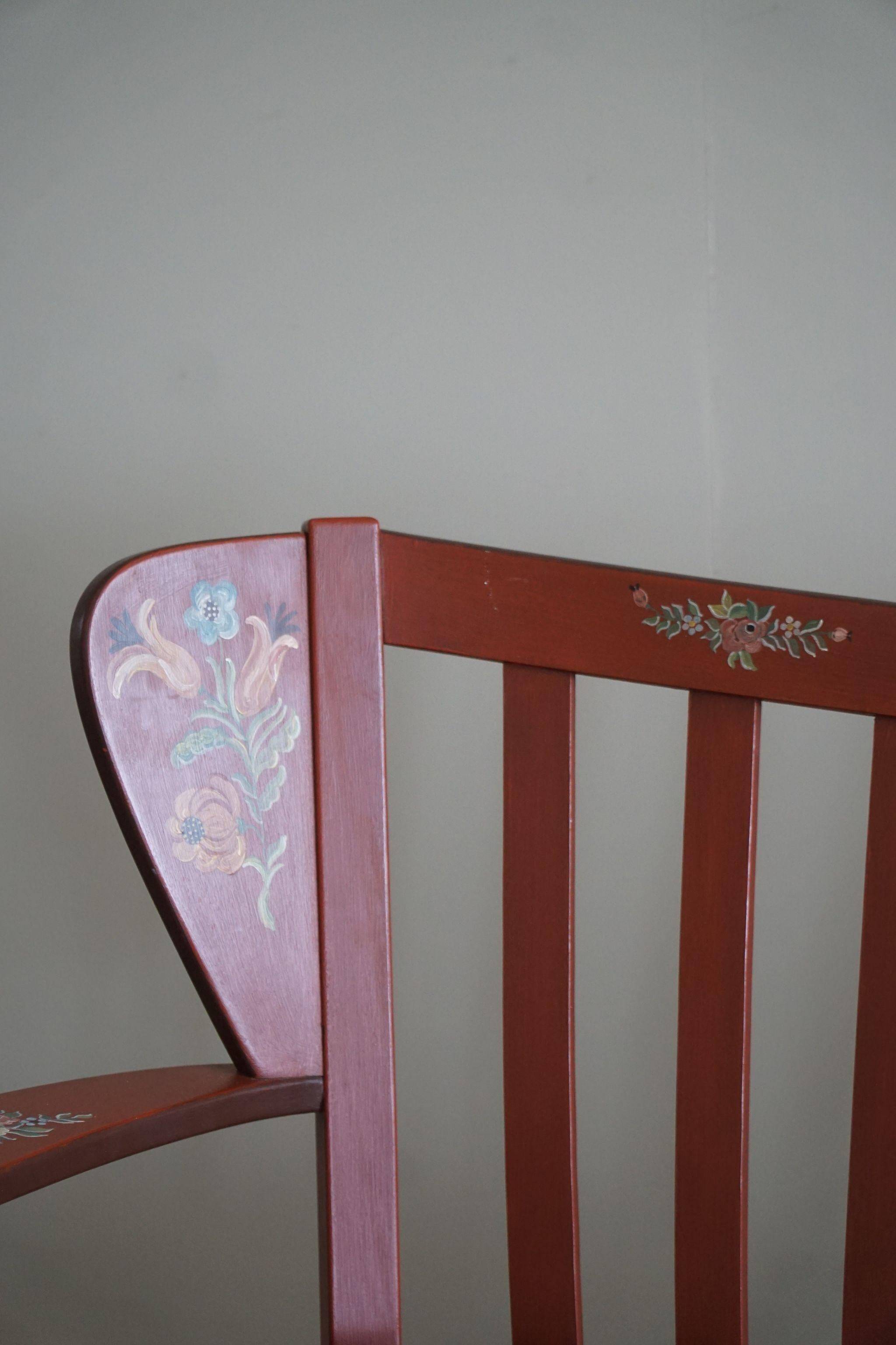 Fritz Hansen, "Canada" Model, 3-Seater Sofa painted Almue, Danish Modern, 1939