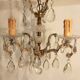 Old baroque chandelier with tassels