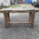 Old walnut workbench