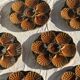 Set of 12 oyster or shell plates in glazed brown ceramic D