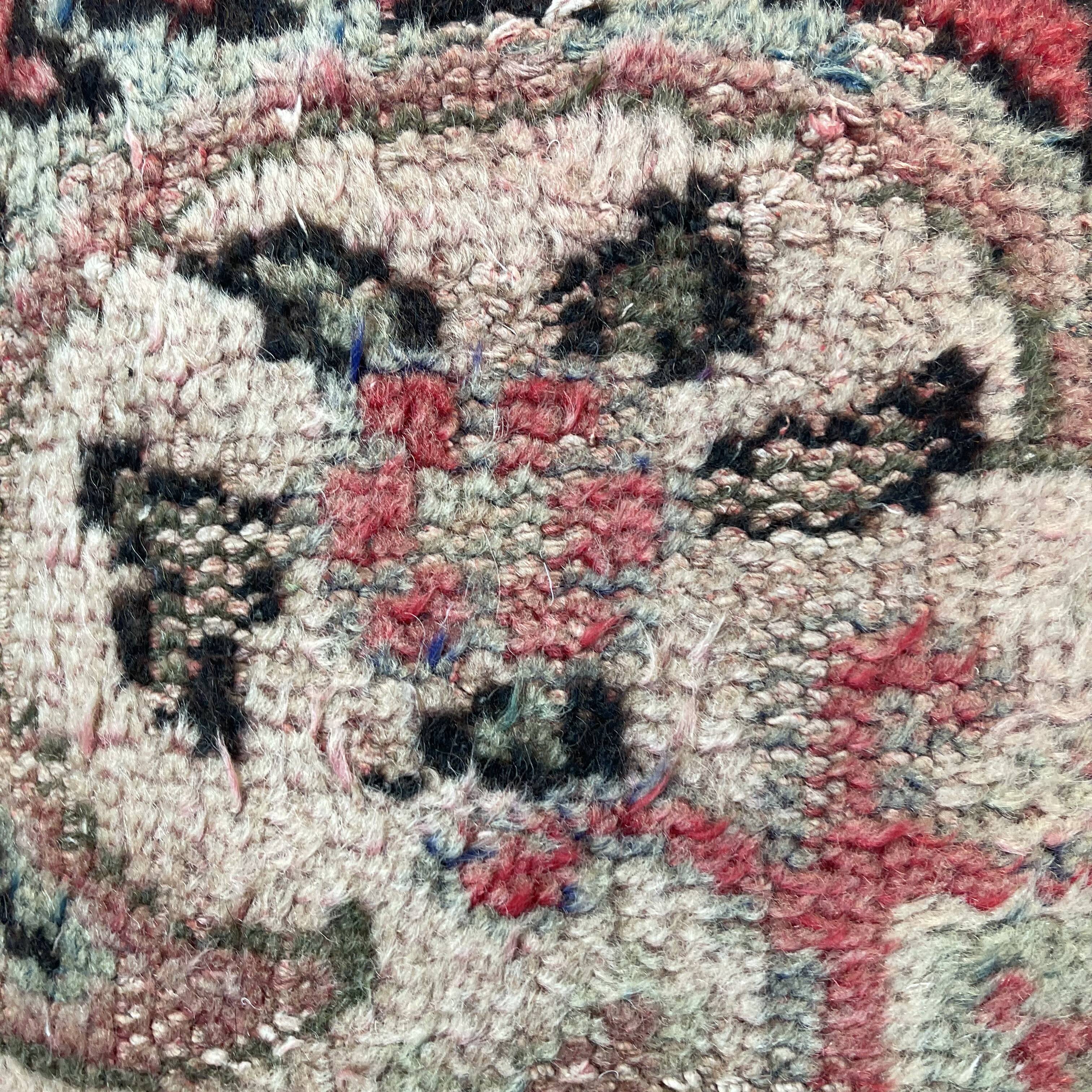 Vintage turkish rug cushion cover, 30 x 50 cm