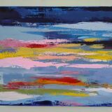 Peinture ciel abstraite
