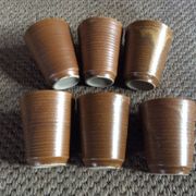 Série de 6 tasses en grès