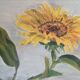 Sunflower and pumpkin painting signed J. Dubuc Berteaux