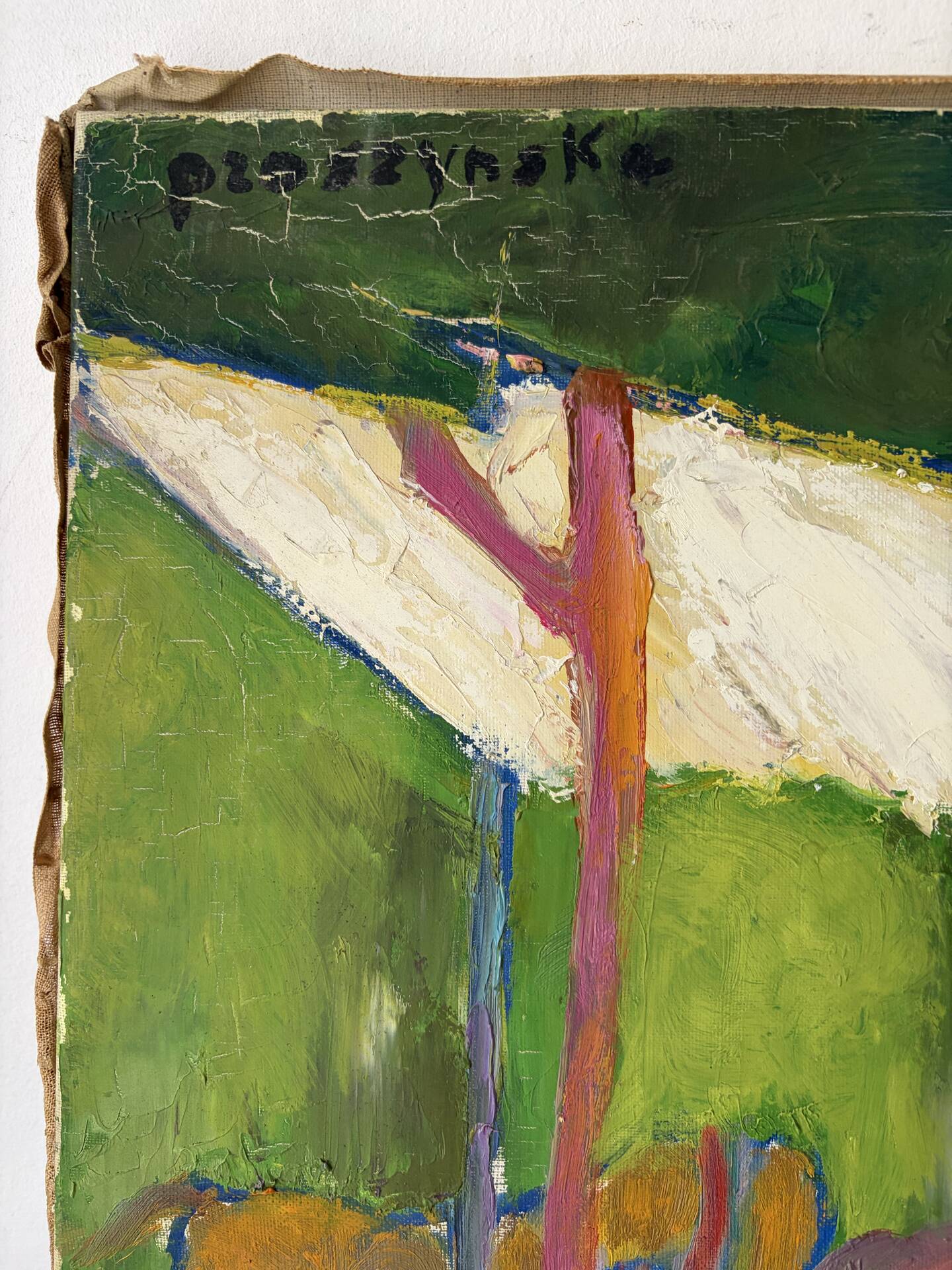 Chevaux dans la forêt, signée Annie Proszynska (1924-2008)