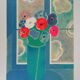 Albert zavaro : le bouquet à la fenêtre - lithographie originale signée