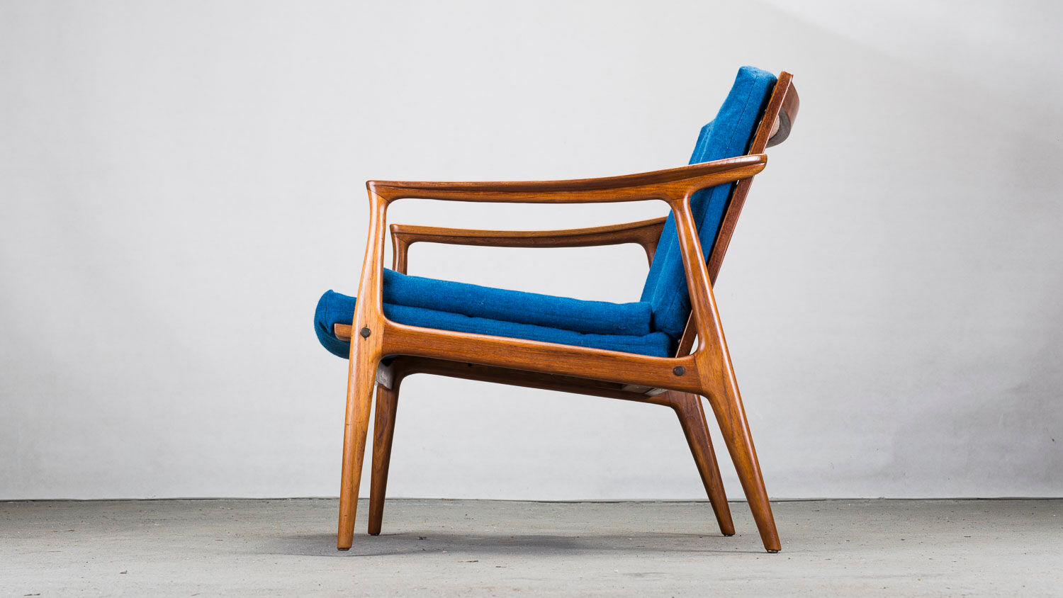 Danish teak framed lounge chair, 1960s