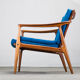 Danish teak framed lounge chair, 1960s