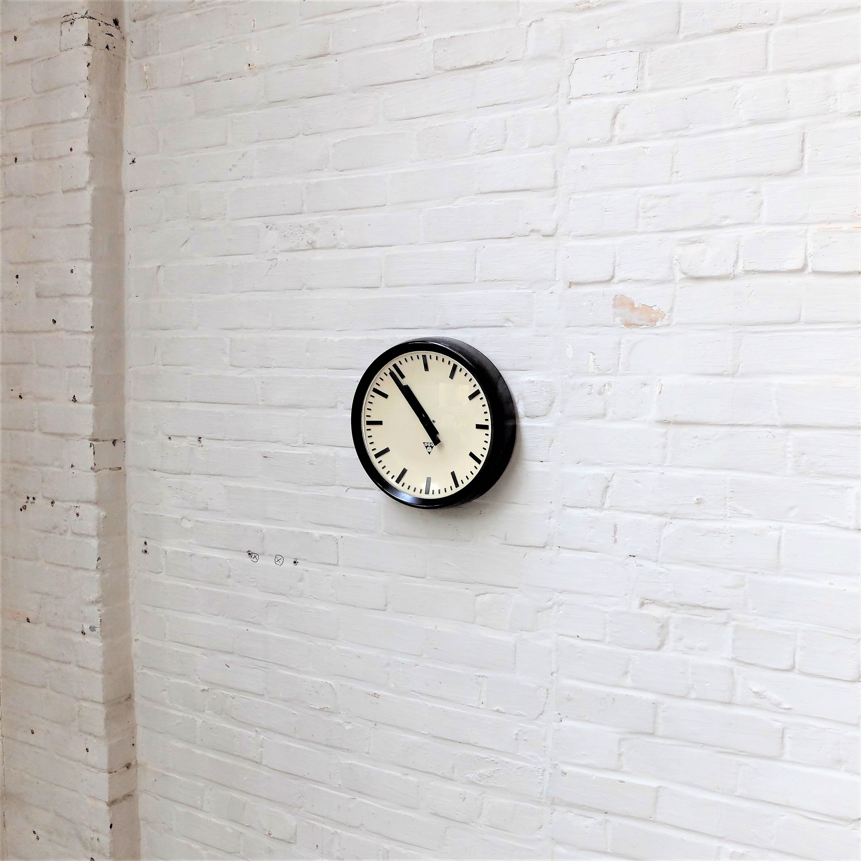 Industrial bakelite wall clock